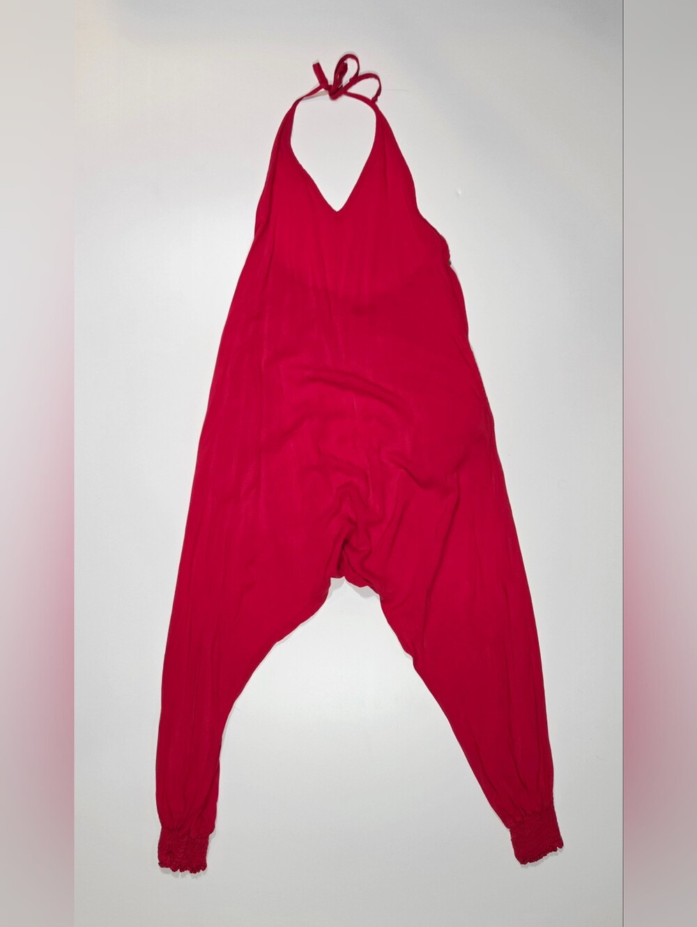Buddha Pants Romper/Jumper Women’s Small Savannah Red Harem The Catsuit READ